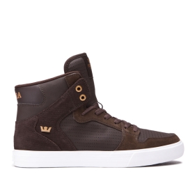 Mens Supra High Top Shoes VAIDER Demitasse/Copper | AU-12395